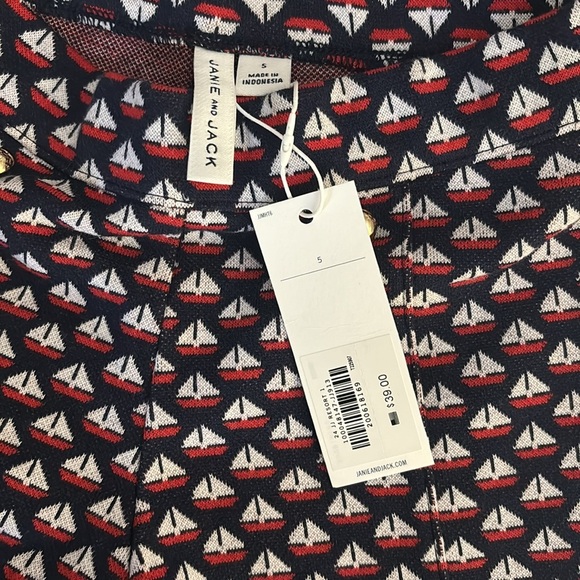 Never Worn Adorable Janie and Jack Navy Blue Sailboat Set - Picture 4 of 7